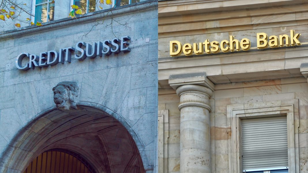 ‘trading-like-a-lehman-moment’-—-credit-suisse,-deutsche-bank-suffer-from-distressed-valuations-as-the-banks’-credit-default-insurance-nears-2008-levels